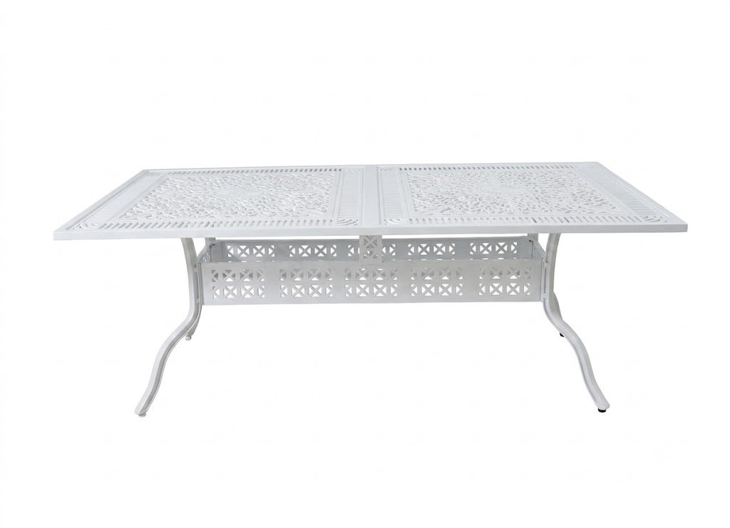 Alüminyum Döküm 200x100 cm Dikdörtgen Bahçe Masası KD-M412