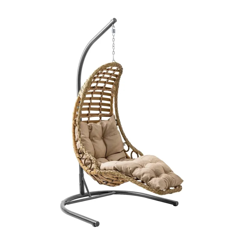 Bodrum Tekli Rattan Bahçe-Balkon Salıncağı