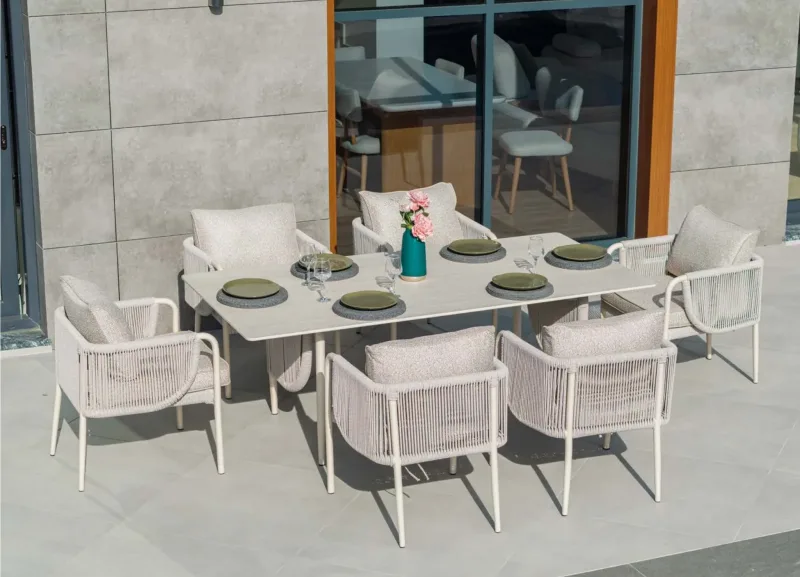 Elegance Hpl Tablalı [100x200] Masa Takımı