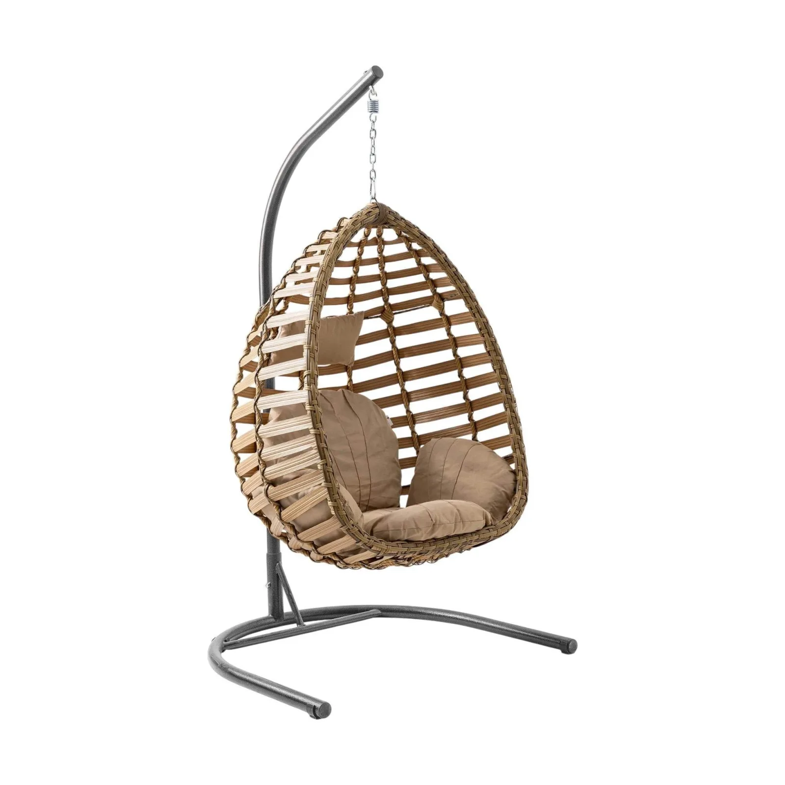 Gümbet Tekli Rattan Bahçe Salıncağı | Balkon Salıncağı