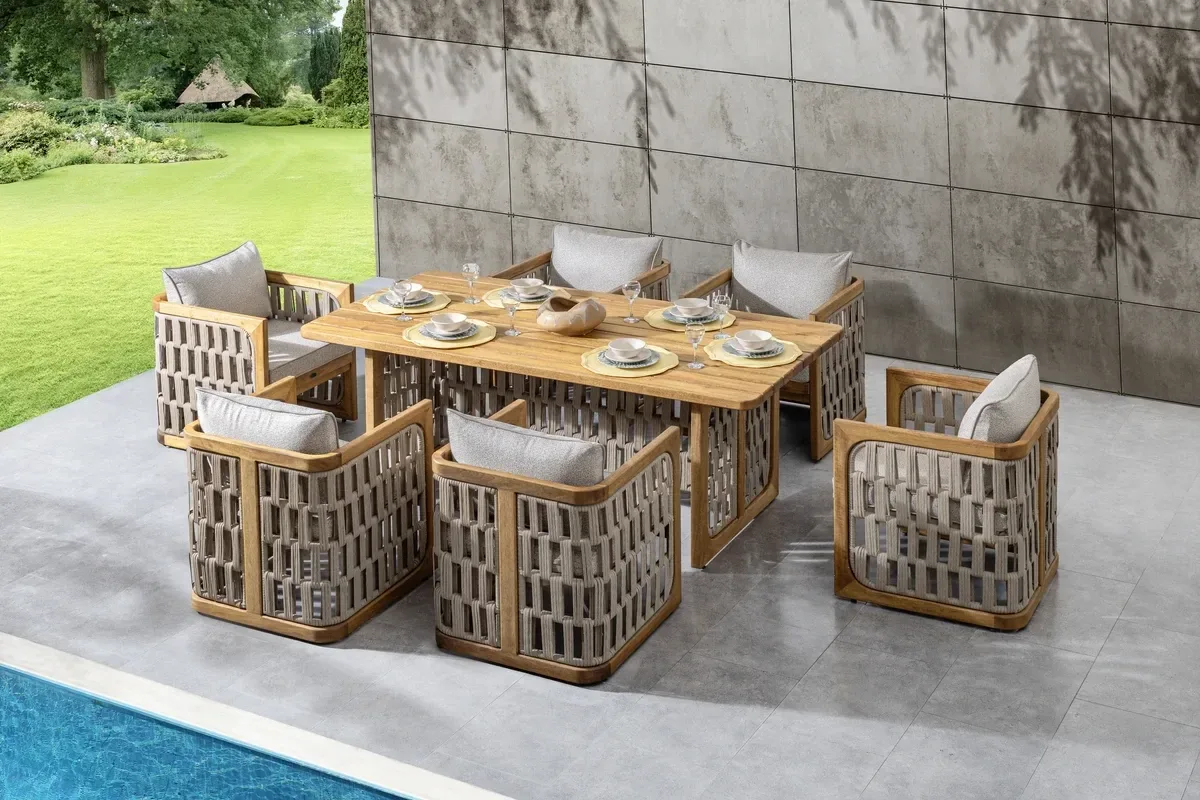 Zeus Wood Ireco Tablalı [100x200] Masa Takımı